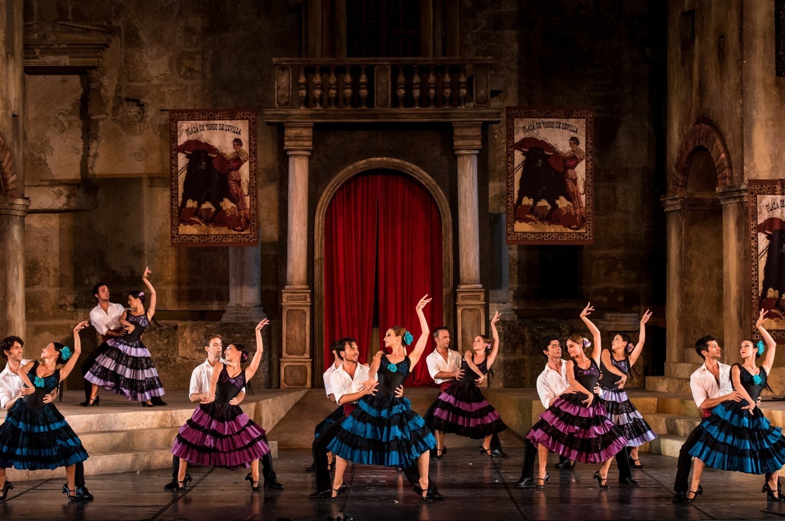 A photo from a representation of &quot;Carmen&quot; by Istanbul State Opera and Ballet. (AA Photo)
