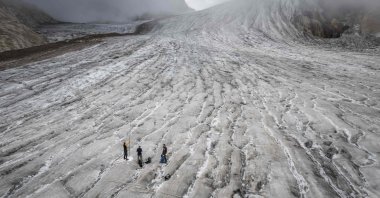 The Gries glacier, Switzerland, Sept. 2, 2022. (AFP Photo)