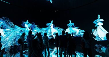 "Rumi Dreams" exhibition during the Beyoğlu Culture Festival, at the Atatürk Cultural Center, in Istanbul, Türkiye, May 28, 2022. (Shutterstock Photo)