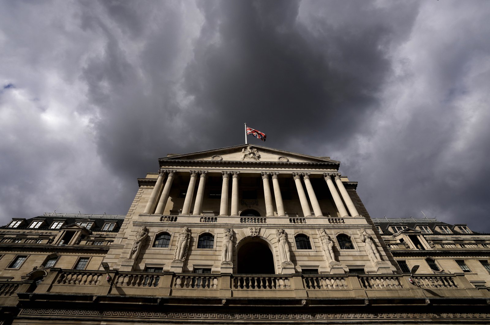 View of the Bank of England (BoE) in London, Britain, Sept. 28, 2022. (AP Photo)