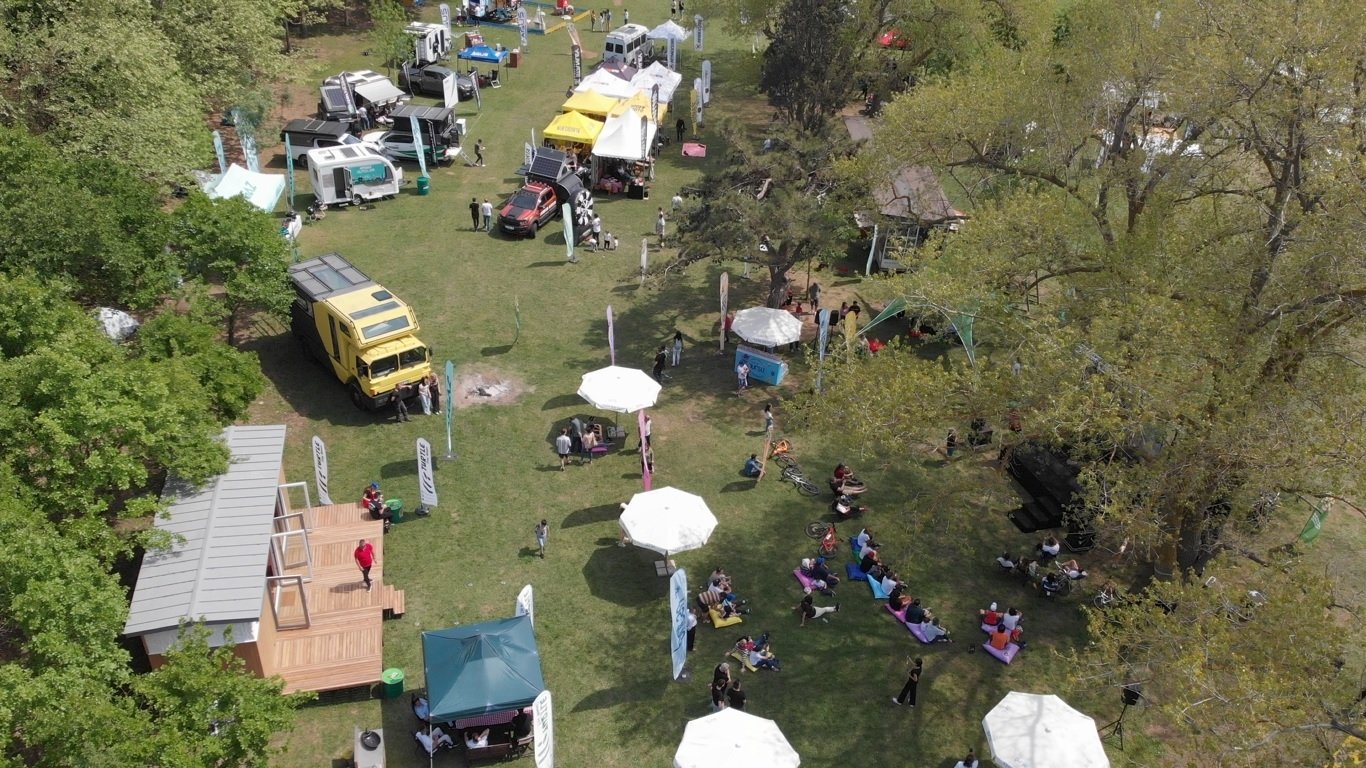 An aerial view of the 1st Istanbul Caravan Festival. (Photo courtesy of the organization)
