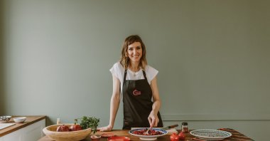 Hungarian chef Agnes Toth. (Photo courtesy of the Istanbul Liszt Institute Hungarian Cultural Center)