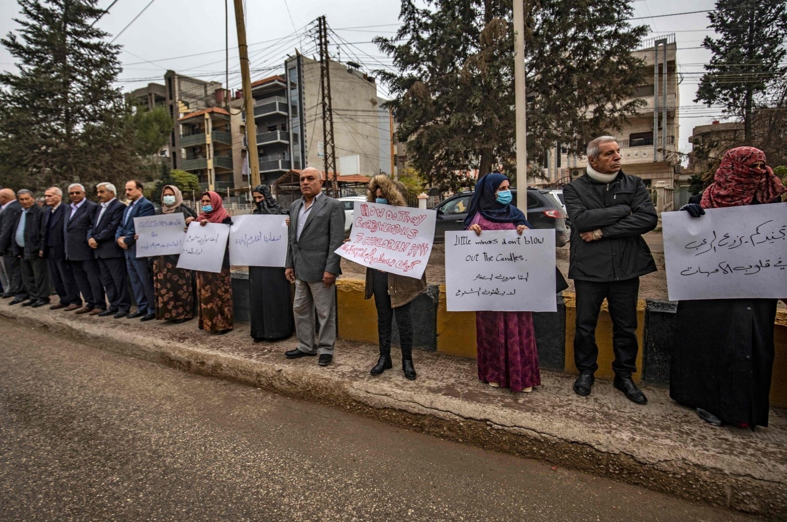 Protest against curriculum imposed by PKK in Qamishli