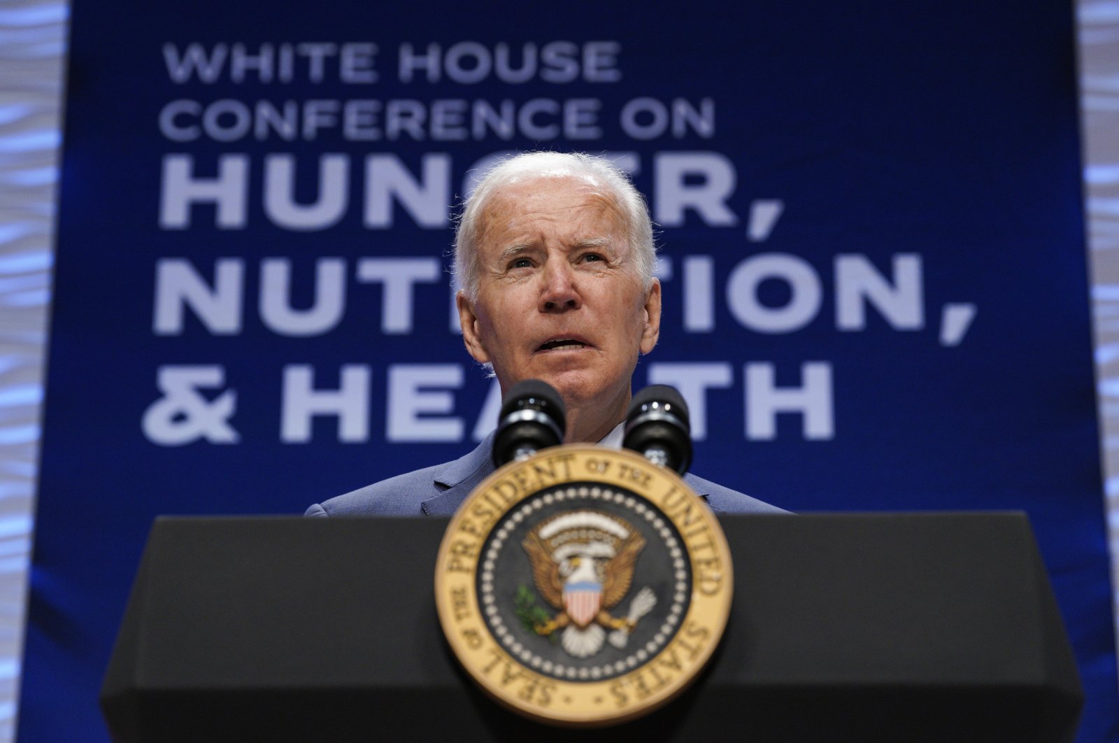 U.S. President Joe Biden speaks at the White House Conference on Hunger, Nutrition, and Health, Washington, D.C., U.S., Sept. 28, 2022. (EPA Photo)