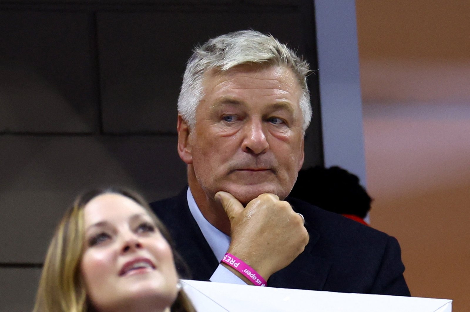 Actor Alec Baldwin is seen before the semifinal match between Spain&#039;s Carlos Alcaraz and Frances Tiafoe of the U.S. during the U.S. Open, New York, U.S., Sept. 9, 2022. (REUTERS Photo)