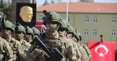 Turkish soldiers are seen in Isparta province in this photo, Türkiye, Sept. 30, 2022 (IHA Photo) 