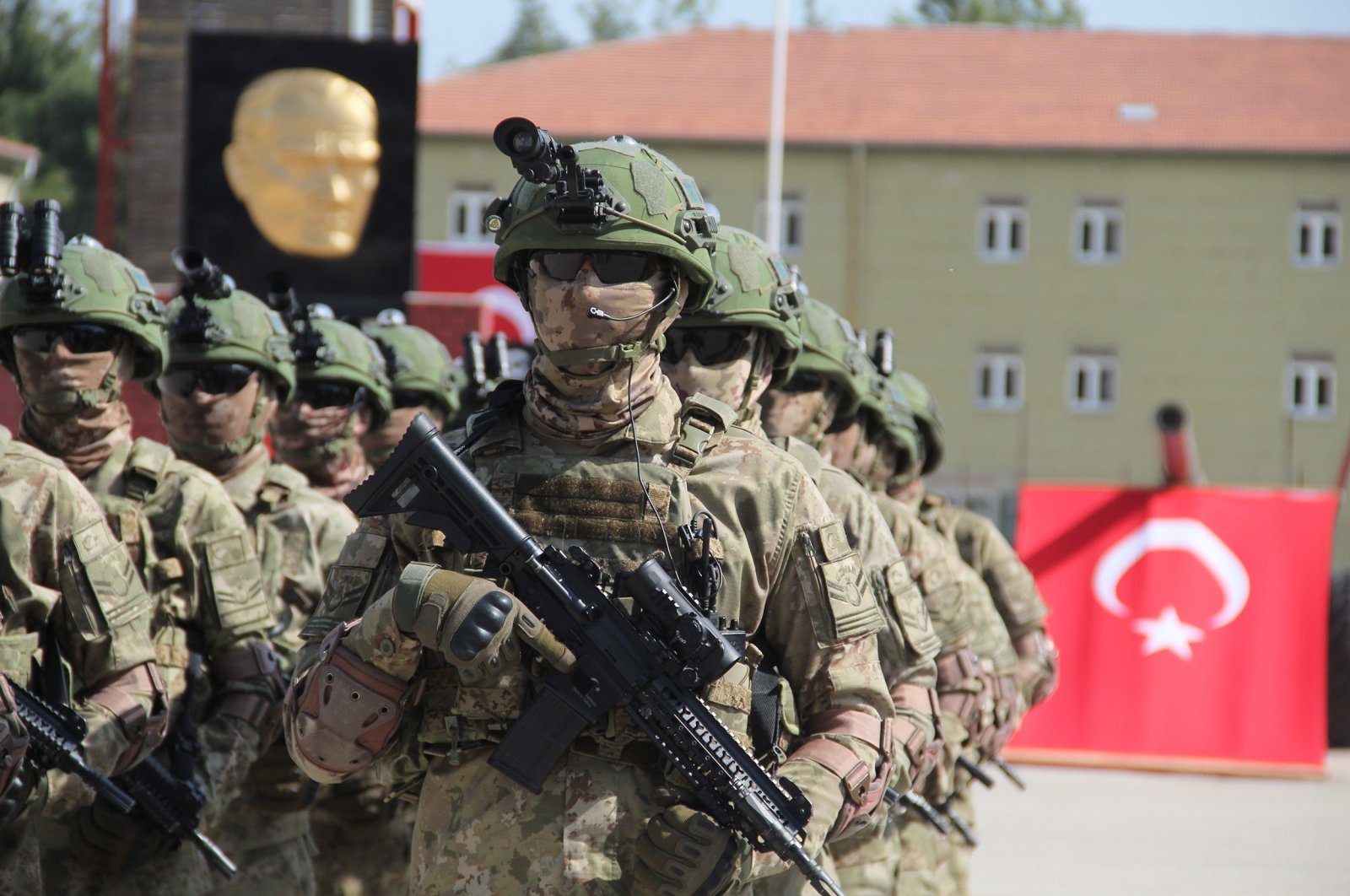 Turkish soldiers are seen in Isparta province in this photo, Türkiye, Sept. 30, 2022 (IHA Photo) 