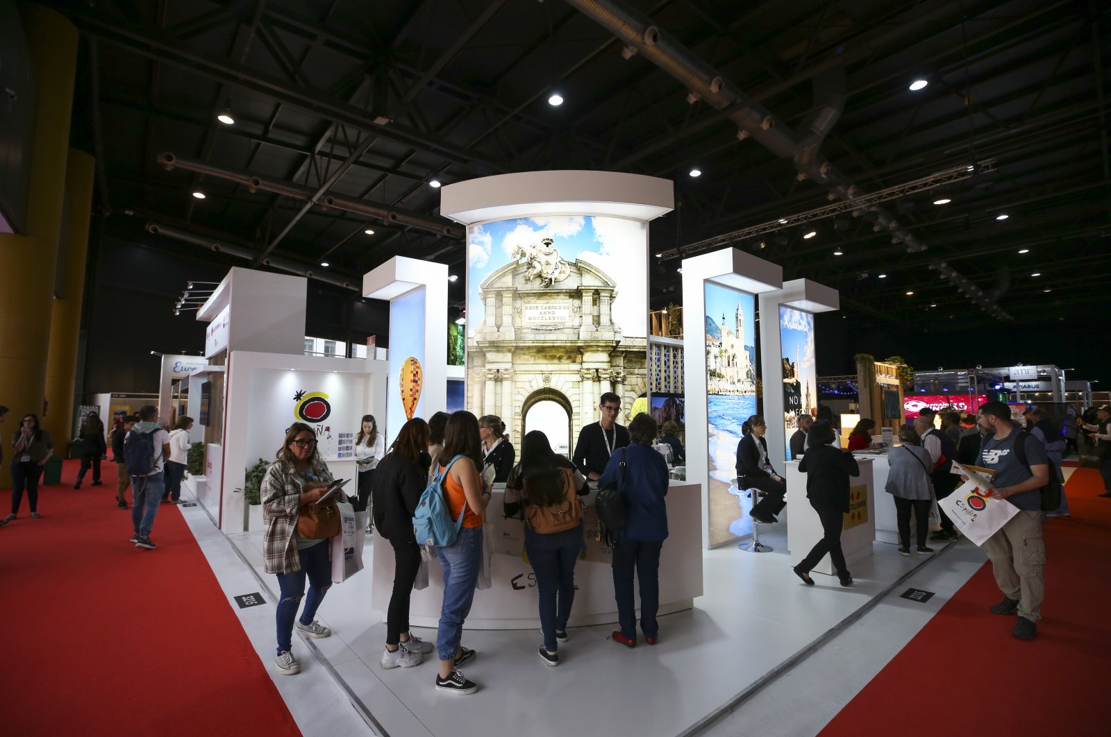 People visit the Latin America International Tourism Fair (FIT) held in Buenos Aires, Argentina, Oct. 1, 2022. (AA Photo)