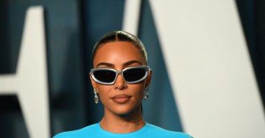 Kim Kardashian attends the 2022 Vanity Fair Oscar Party following the 94th Oscars at the the Wallis Annenberg Center for the Performing Arts in Beverly Hills, California, U.S., March 28, 2022. (AFP Photo)