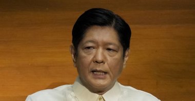 Philippine President Ferdinand Marcos Jr. delivers his first state of the nation address, Quezon city, Philippines, July 25, 2022. (AP Photo)