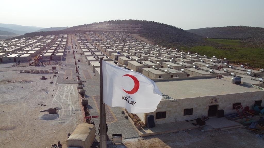 Briquette houses built by Türkiye and Turkish NGOs are seen in this picture, northwest Syria, Sept. 20, 2022 (AA Photo)
