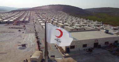 Briquette houses built by Türkiye and Turkish NGOs are seen in this picture, northwest Syria, Sept. 20, 2022 (AA Photo)