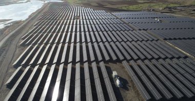 Solar panels at a plant in Bingöl, eastern Türkiye, Nov. 10, 2021. (AA PHOTO) 