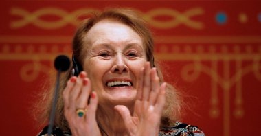 This file photo shows French writer Annie Ernaux, Guadalajara, Mexico, Dec. 5, 2019. (AFP Photo)