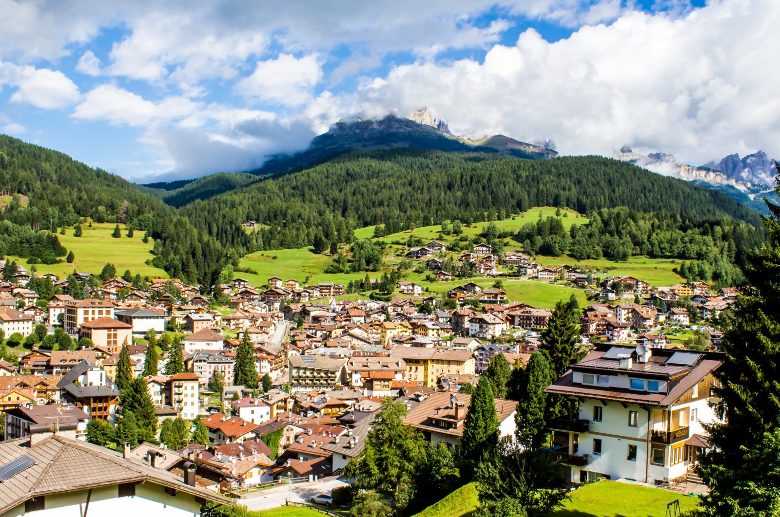A general view from Moena, a comune in Trentino in the northern Italy. (Shutterstock Photo)
