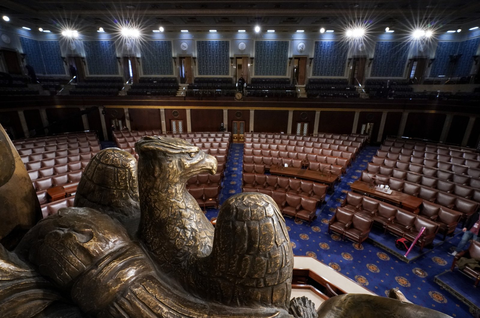The chamber of the House of Representatives is seen at the Capitol in Washington, Monday, Feb. 28, 2022. (AP File Photo)