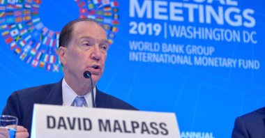 World Bank President David Malpass responds to a question from a reporter in Washington, U.S., Oct. 17, 2019. (Reuters File Photo)