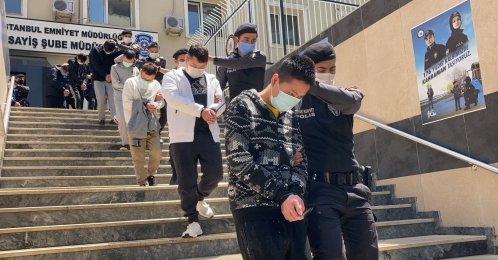 Police escort suspects after their capture, in Istanbul, Türkiye, May 25, 2021. (PHOTO BY YUNUS EMRE KAVAK) 