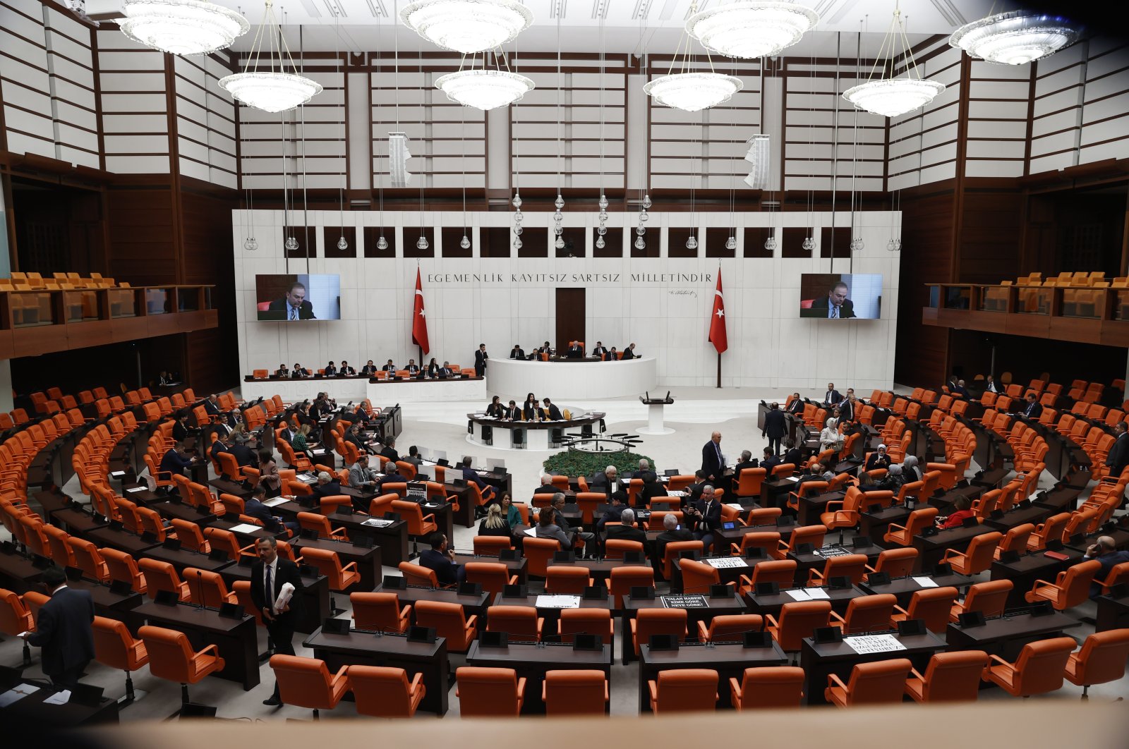 A session of the Turkish Grand National Assembly is seen in this picture, Ankara, Türkiye, Oct.6, 2022 (AA Photo) 