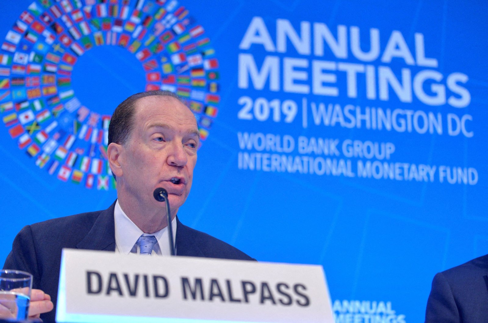 World Bank President David Malpass responds to a question from a reporter in Washington, U.S., Oct. 17, 2019. (Reuters File Photo)