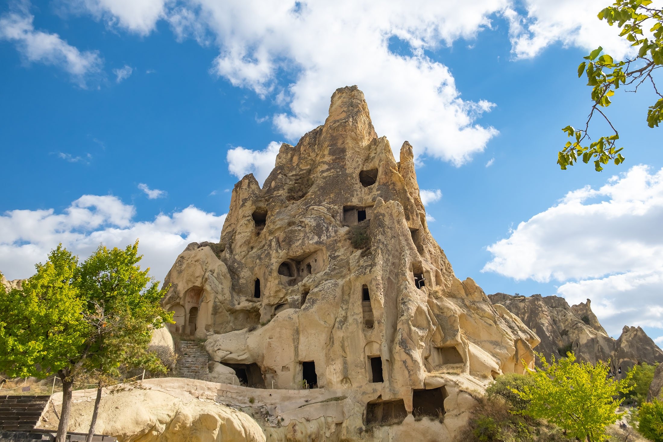Cappadocia is a popular tourist destination all seasons of the year, in Nevşehir, Türkiye. (Shutterstock Photo)