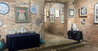 Artwork on display at the Anatolian Artists Festival, in New York, U.S. (Photo by Funda Karayel)