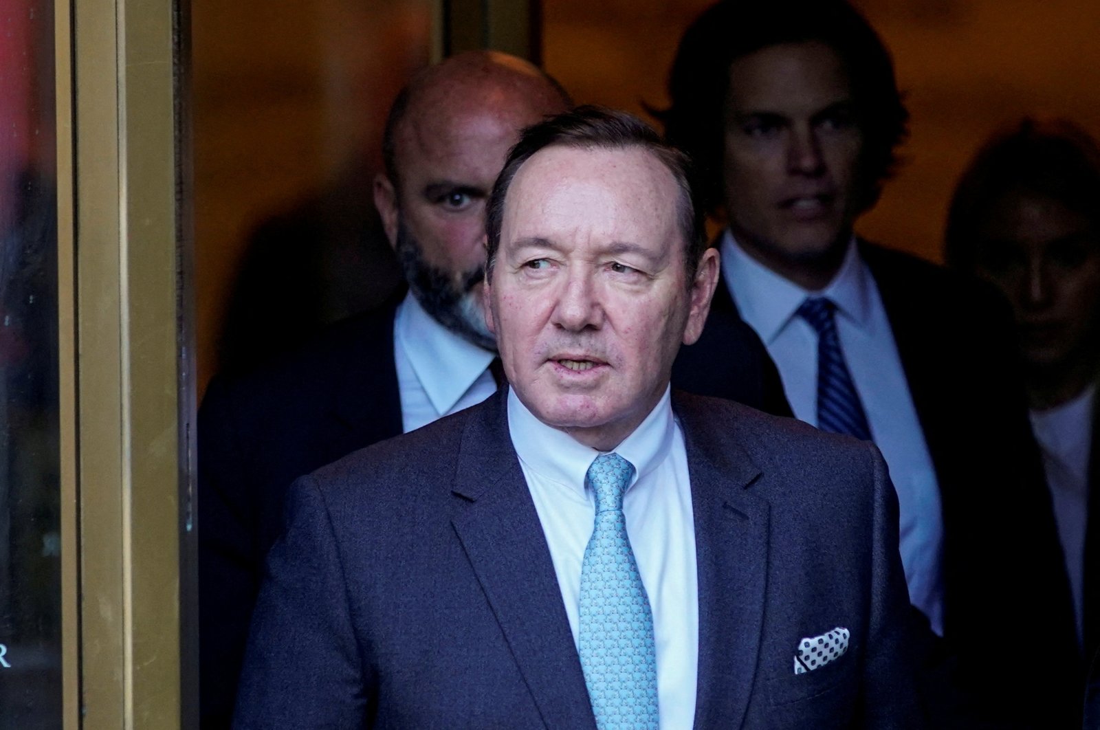 Actor Kevin Spacey exits the Manhattan Federal Court during his sexual abuse trial in New York, U.S., Oct. 6, 2022. (Reuters Photo)