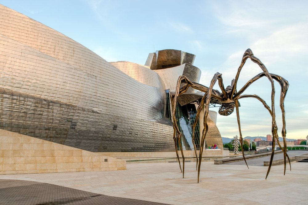&quot;The Spider&quot; sculpture of Louise Bourgeois in the Guggenheim Museum Bilbao, Spain, June 20, 2020. (Shutterstock Photo)