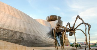 &quot;The Spider&quot; sculpture of Louise Bourgeois in the Guggenheim Museum Bilbao, Spain, June 20, 2020. (Shutterstock Photo)