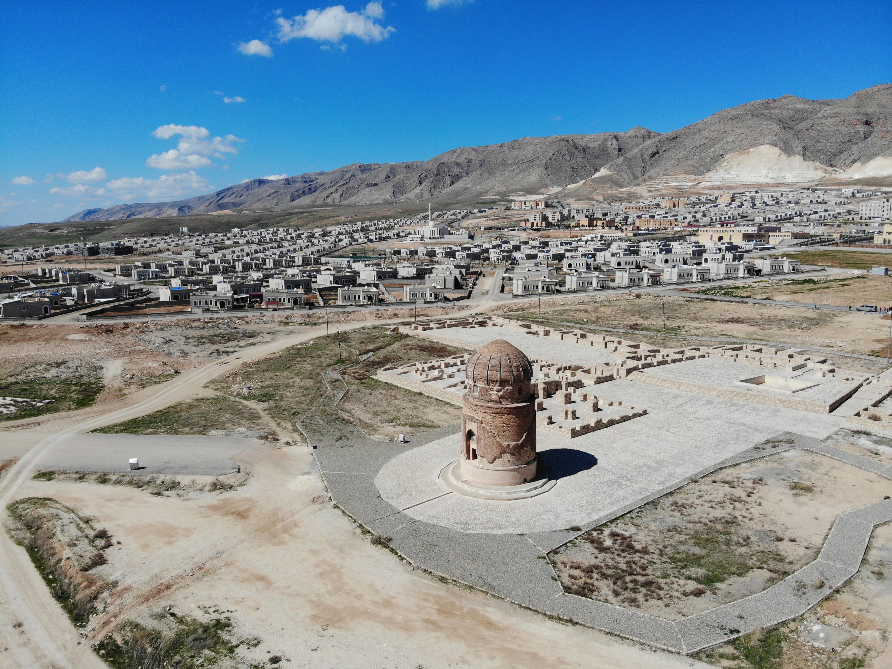 The restoration of artifacts moved from Hasankeyf, the historical district of Batman, which was flooded by the Ilısu Dam, has been completed, Batman, Türkiye, Oct. 11, 2022. (IHA Photo)