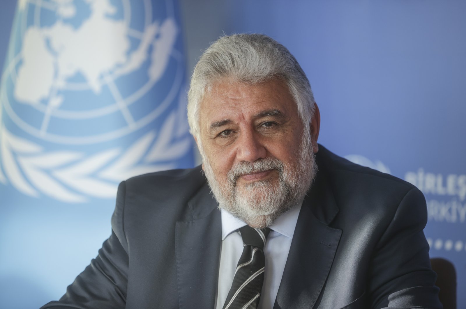 Amir Mahmoud Abdulla, United Nations Coordinator for the Black Sea Grain Initiative is seen in this photo in Ankara, Türkiye, Sept.13, 2022. (AA Photo)