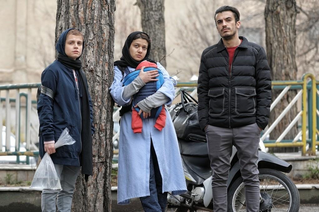 A still shot from “Until Tomorrow” shows (L-R) Ghazal Shojaei, Sadaf Asgari and Amirreza Ranjbaran.