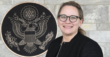 Erika Olson, deputy assistant secretary of state in an interview with Anadolu Agency (AA) in Ankara, Türkiye, Oct. 14, 2022. (AA Photo)