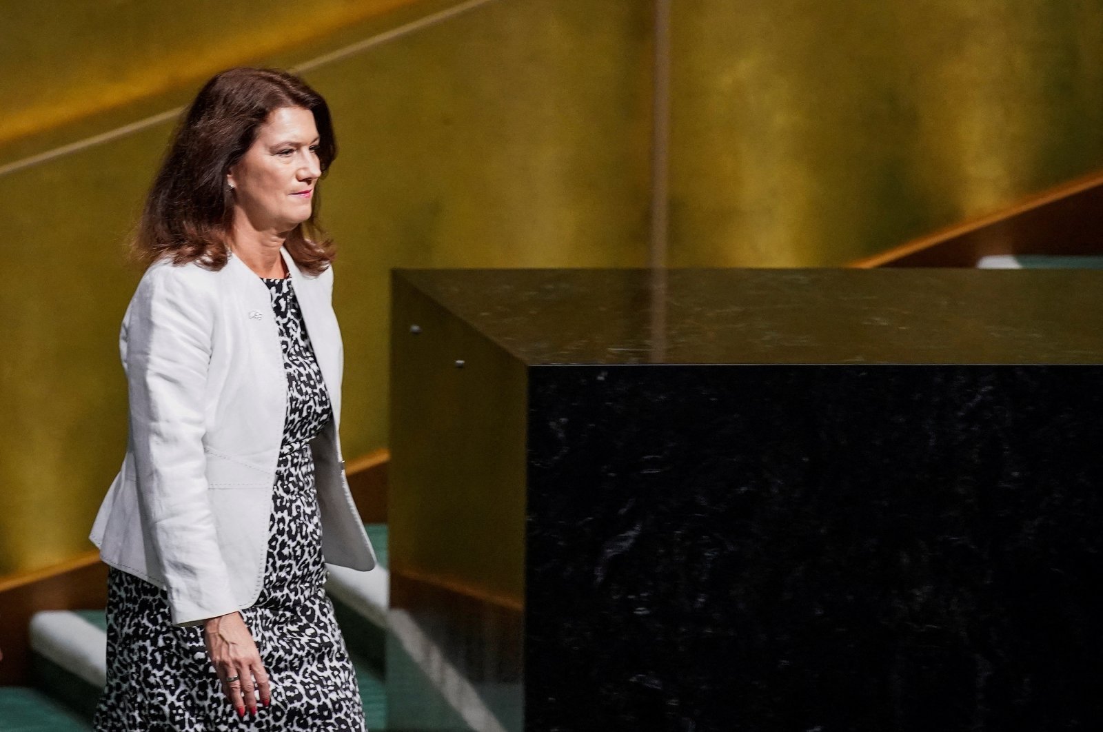 Sweden’s Minister for Foreign Affairs Ann Christin Linde attends the 77th Session of the United Nations General Assembly at U.N. Headquarters in New York City, U.S., Sept. 24, 2022. (REUTERS Photo)