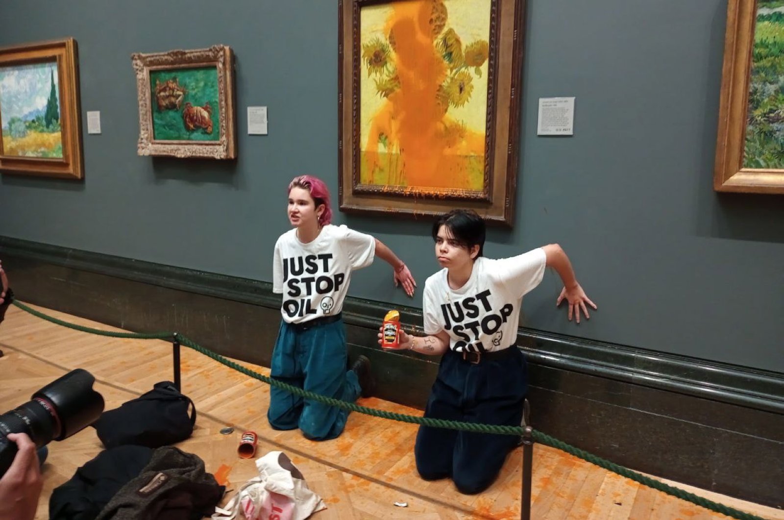 Aktivis ditangkap setelah melemparkan sup ke lukisan Van Gogh di London