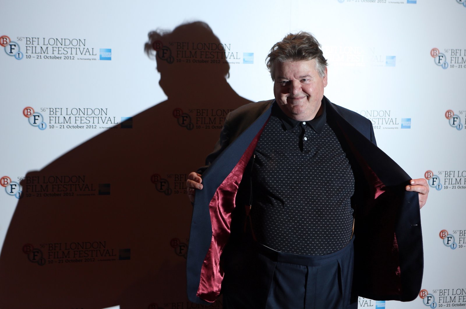 Scottish actor/cast member Robbie Coltrane poses during a photocall for "Great Expectations" during the 56th BFI London Film Festival, London, Britain, Oct. 21, 2012. (EPA File Photo)