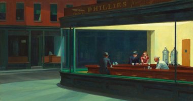&quot;Nighthawks&quot; by Edward Hopper. (Wikipedia Photo)