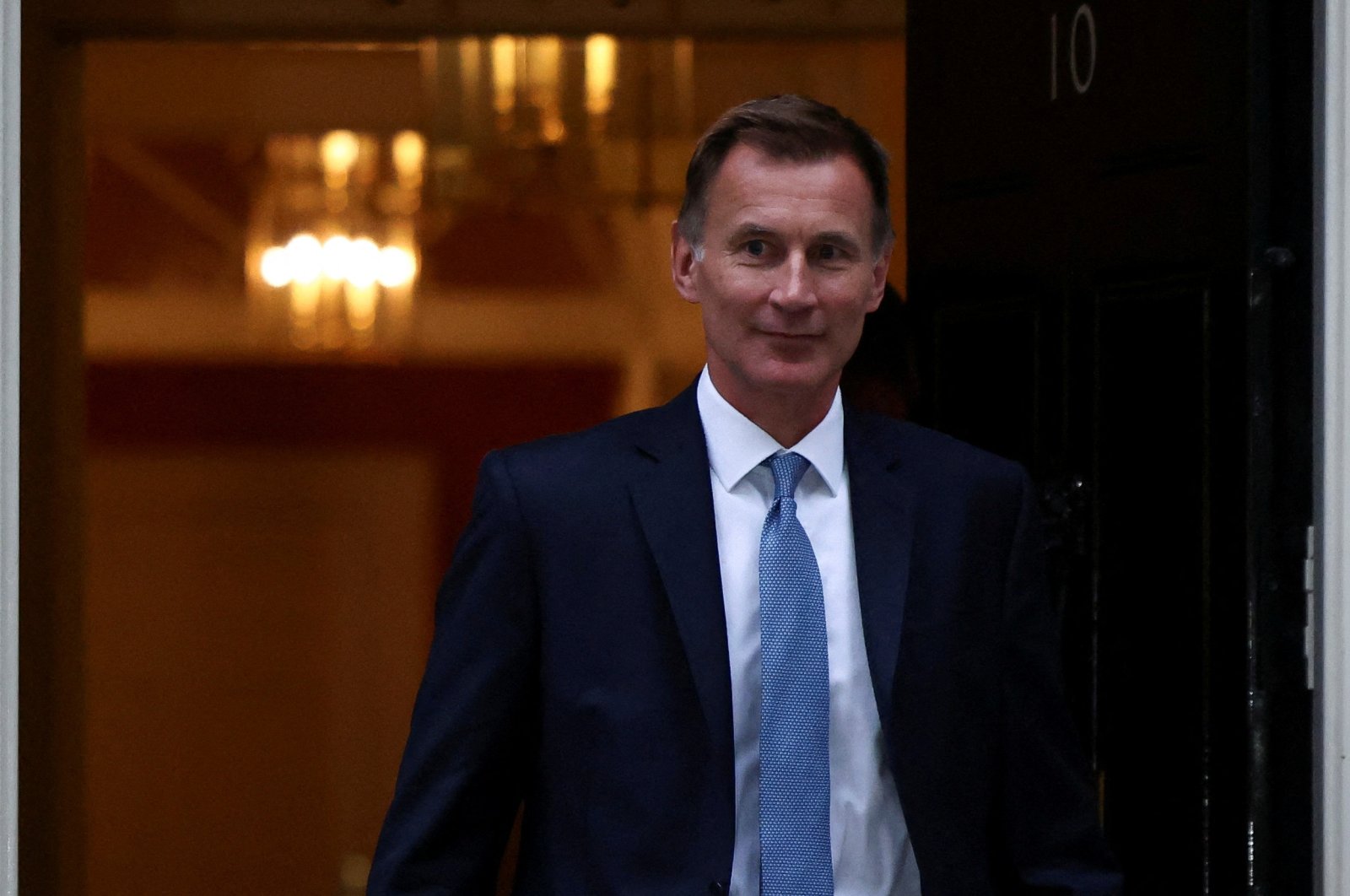 New Chancellor of the Exchequer Jeremy Hunt leaves 10 Downing Street in London, Britain, Oct. 14, 2022. (Reuters Photo)