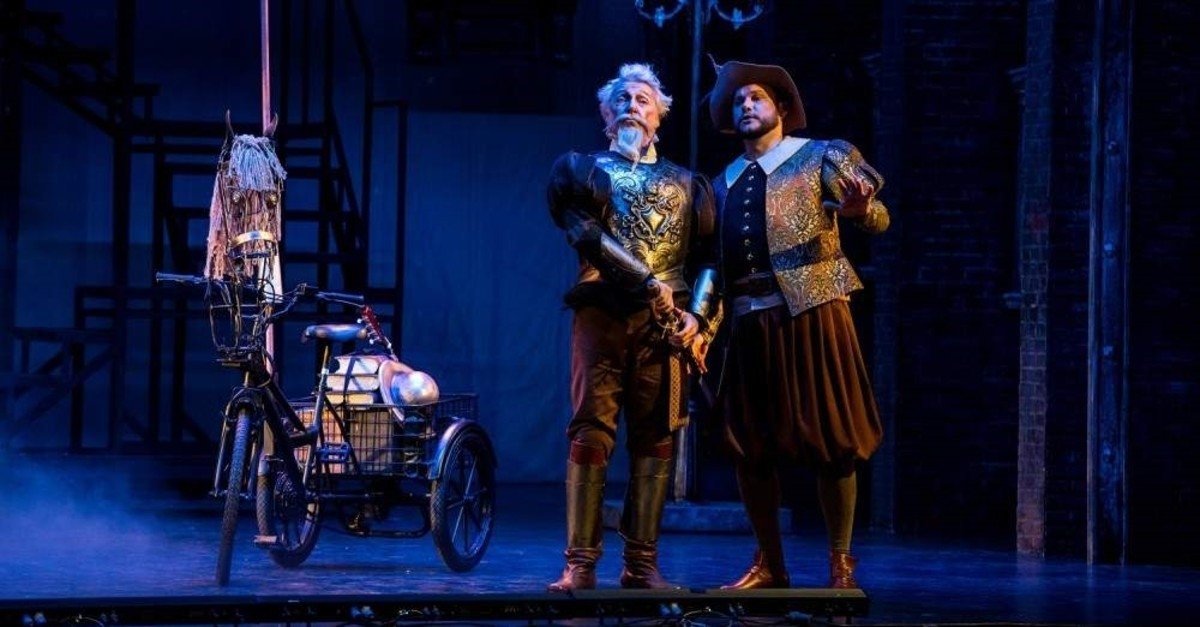 Don Quixote and his loyal aide Sancho in the opera.