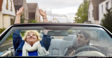 A still shot from “Rabia Kurnaz vs. George Bush.” 