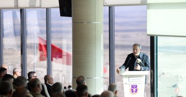 Defense Minister Hulusi Akar speaks at the "Free Fire-2022" exercise in the capital Ankara, Tuesday, Oct. 18, 2022. (AA Photo)