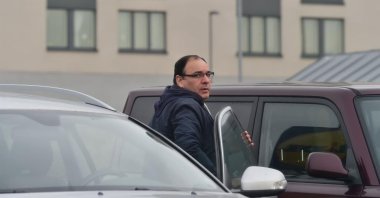 Bülent Keneş exits a car, in Stockholm, Sweden, in this undated photo. (PHOTO BY ÇAĞRI OĞUZ) 