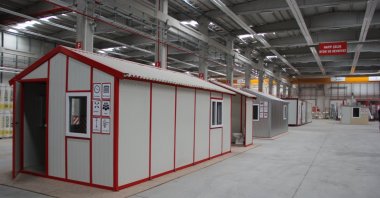 Prefabricated units at the factory, in Malatya, eastern Türkiye, Oct. 18, 2022. (AA PHOTO) 