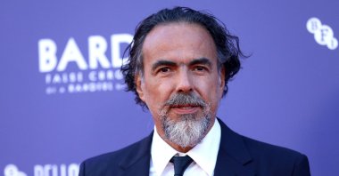 Mexican filmmaker and screenwriter Alejandro Gonzalez Inarritu poses on the red carpet at the U.K. premiere of his movie &quot;Bardo, false chronicle of a handful of truths,&quot; during the 2022 BFI London Film Festival, London, Oct. 8, 2022. (AFP Photo)