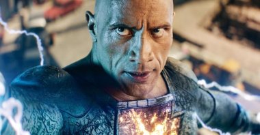 This image released by Warner Bros. Pictures shows Dwayne Johnson in a scene from "Black Adam." (Warner Bros. Pictures via AP)