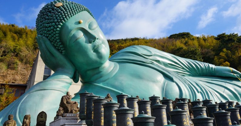 The Reclining Buddha statue of Nanzoin Temple in Kyushu, Japan, Feb. 9, 2013. (Reuters Photo)