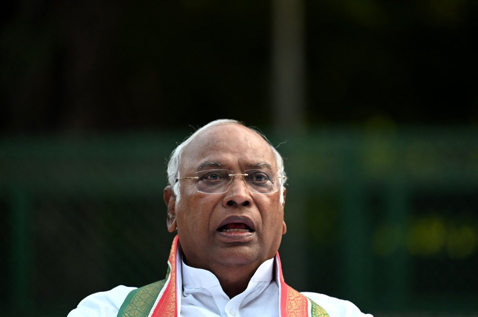 Congress party&#039;s newly appointed head Mallikarjun Kharge at a press conference, New Delhi, India, Oct. 19, 2022. (AFP Photo)