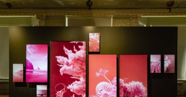 &quot;Landscapes&quot; by Evan Roth as part of &quot;Touched by Humankind&quot; exhibition. (Photo courtesy of Kalyon Kültür)