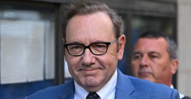 U.S. actor Kevin Spacey arrives at the Old Bailey to appear in court over four counts of sexual assault, London, U.K., July 14, 2022. (AFP Photo)