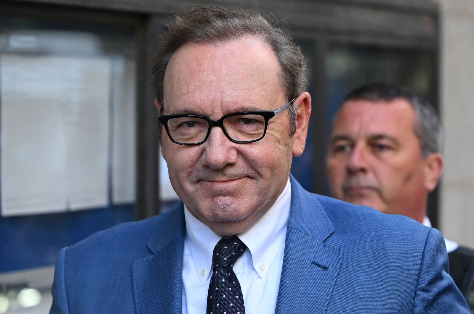 U.S. actor Kevin Spacey arrives at the Old Bailey to appear in court over four counts of sexual assault, London, U.K., July 14, 2022. (AFP Photo)